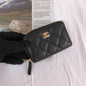 Chanel zipper coin purse