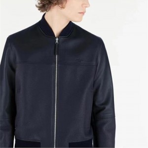 Louis Vuitton cut-up leather bomber jacket men's