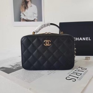 Chanel Caviar Tower Handle Route Mebeniti Crossbody Bag