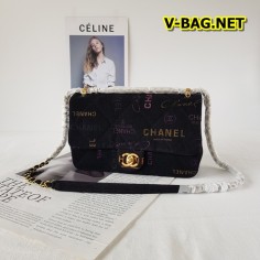 Chanel Classic Painted Denim Bag